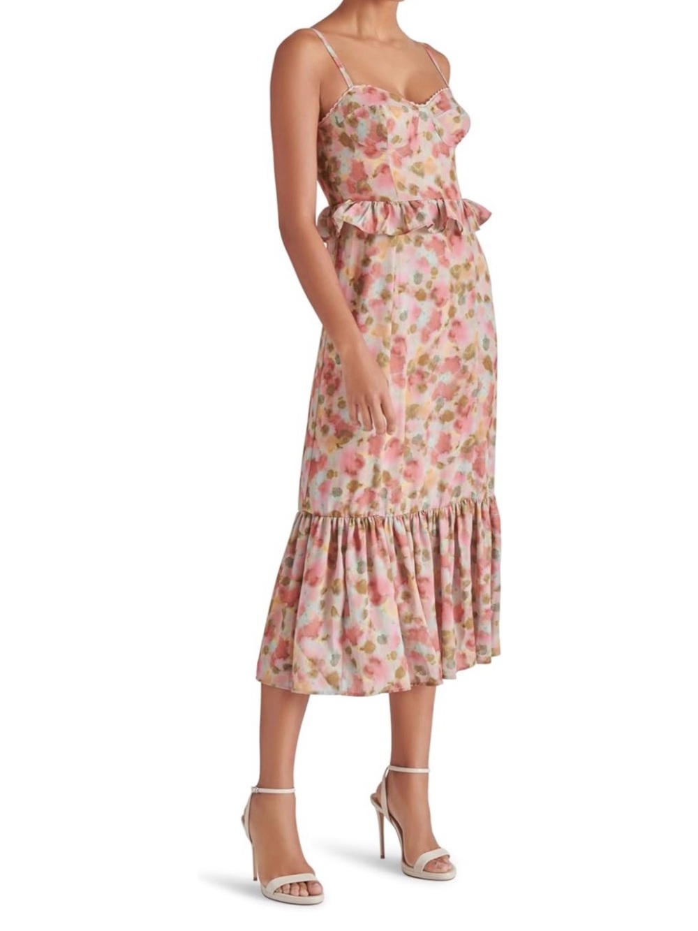 Steve Madden Floral Eve Midi Rosewater